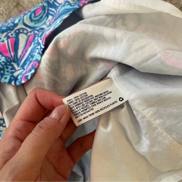 Lilly Pulitzer Target My Fans Blue Pink Shift Dress - Picture 8 of 9